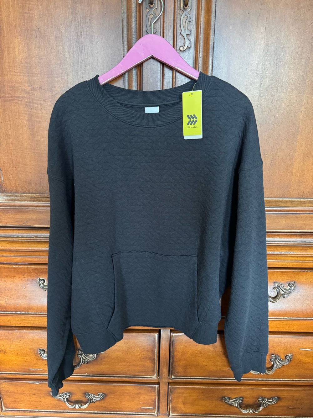 All in Motion Quilted Crewneck Sweatshirt- Women's